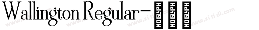 Wallington Regular字体转换
